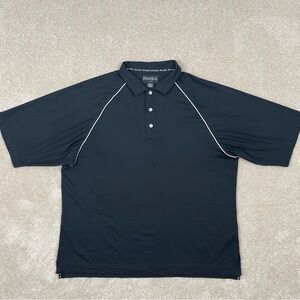 Footjoy Polo Shirt Adult Extra Large Black Golf Performance Preppy Outdoor Men
